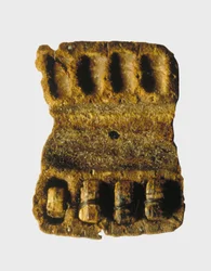 Filactery in hun originele leren doos, Qumran-grotten